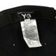 磻꡼  ǥ å  Y-3  åȥ ˹ Y-3 LOGO CAP JP1143 BLACK A51B B3C C3D D4E E13F