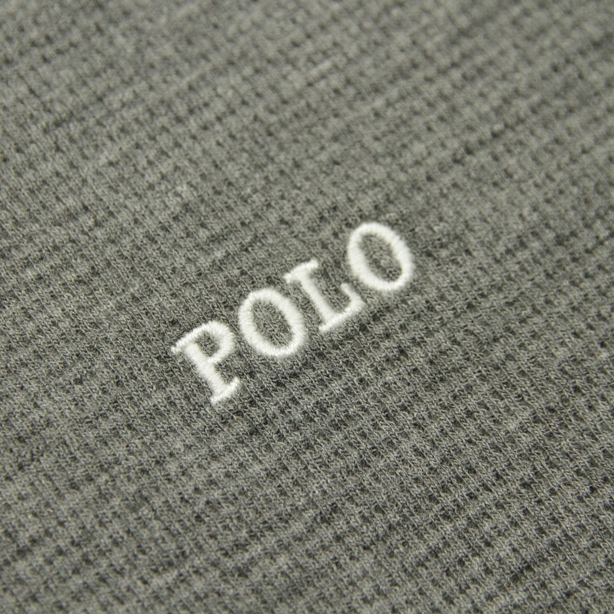 �ݥ� ���ե������ ��� ĹµT����� ������ POLO RALPH LAUREN �����ޥ�T����� ��åե����� ����T FOLDED WAFFLE LONG SLEEVE CREE TEE T-SHIRT PWLC2 ANDOVER HEATHER / POLO BLACK LOGO