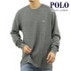 �ݥ� ���ե������ ��� ĹµT����� ������ POLO RALPH LAUREN �����ޥ�T����� ��åե����� ����T FOLDED WAFFLE LONG SLEEVE CREE TEE T-SHIRT PWLC2 ANDOVER HEATHER / POLO BLACK LOGO