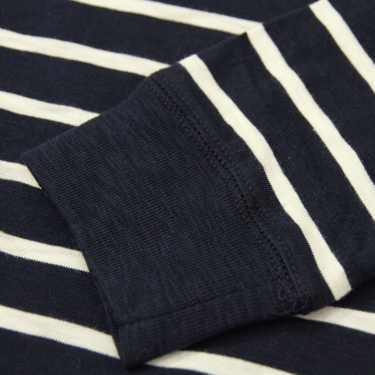 ���������롼 T����� ����T ��� ������ J.CREW �ܡ����� ĹµT����� LONG-SLEEVE DECK-STRIPED TEXTURED COTTON T-SHIRT C7931 VINTAGE NAVY WHITE