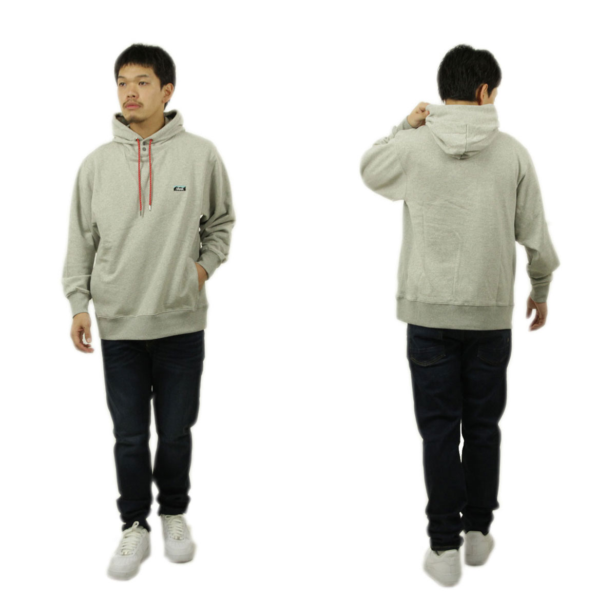 �ʥ� ��� �ѡ����� ��������Ź NANGA �ץ륪���С� ���� �ա��ǥ��� ECO HYBRID MINI BOX LOGO EMBROIDERY SWEAT HOODIE NW2441-1F014 L.GRY LIGHT GREY