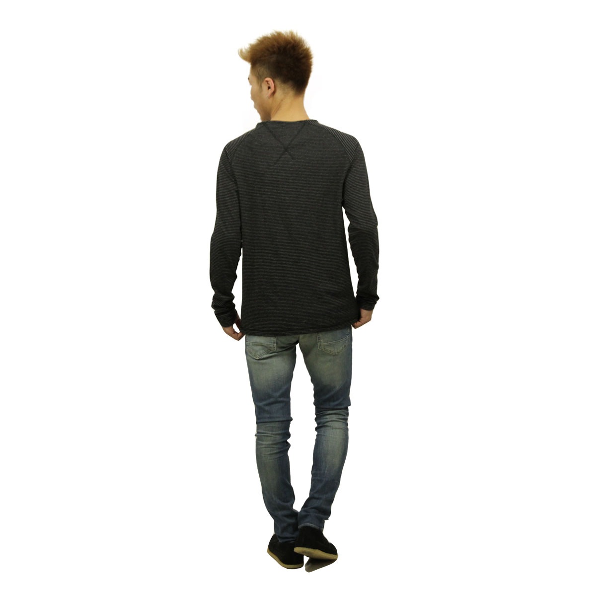 ̡ǥ T  Ź Nudie Jeans ĹµT Otto Raglan Black/Grey 131390 D15S25
