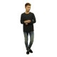 ̡ǥ T  Ź Nudie Jeans ĹµT Otto Raglan Black/Grey 131390 D15S25