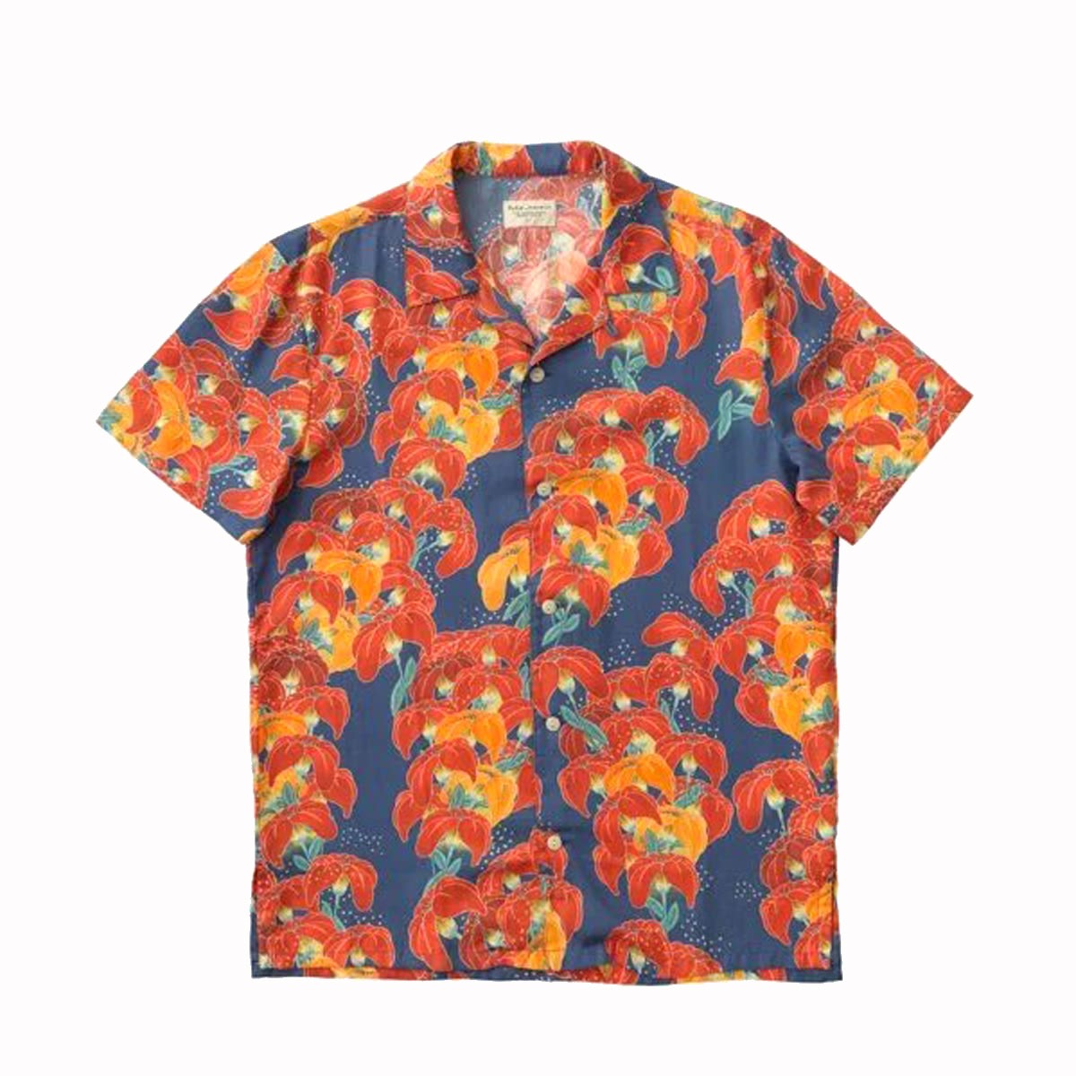 ̡ǥ   Ź Nudie Jeans Ⱦµߥ ץ󥫥顼 ARVID FLOWERS SLEEVE SHIRTS MULTI R22 140636 A62B B1C C1D D6E E06F