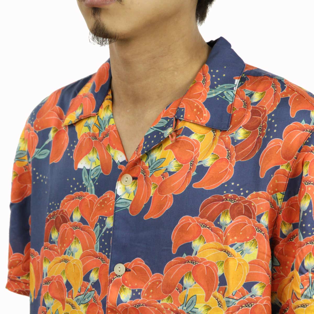 ̡ǥ   Ź Nudie Jeans Ⱦµߥ ץ󥫥顼 ARVID FLOWERS SLEEVE SHIRTS MULTI R22 140636 A62B B1C C1D D6E E06F