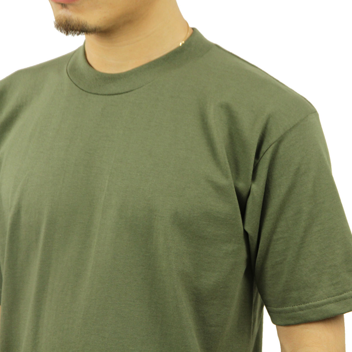 ץ T   PROCLUB ȾµT 롼ͥåT HEAVY WEIGHT COTTON SHORT SLEEVE CREW NECK T-SHIRT OLIVE #101  礭 AB6B B1C C1D D1E E08F