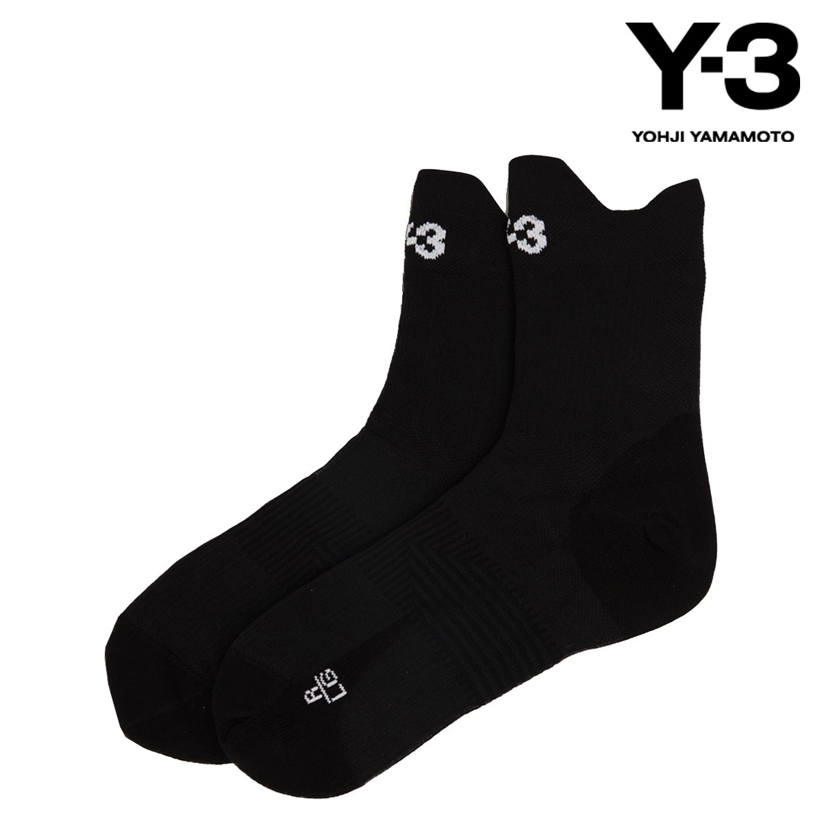 磻꡼  ǥ   Y-3   å Y-3 RUN SOCK IK7231 BLACK