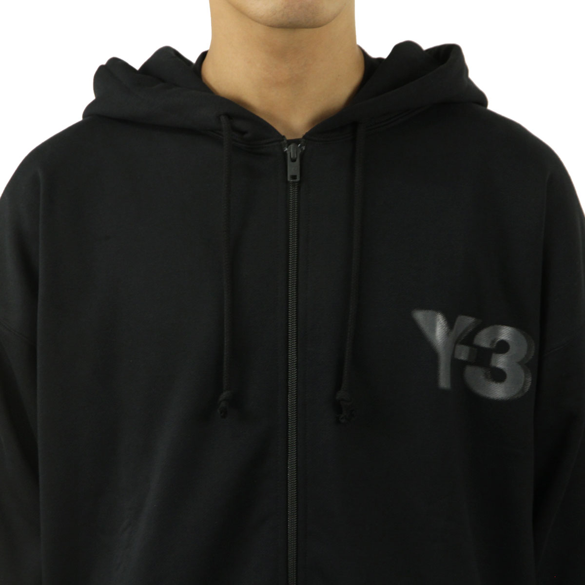 磻꡼  åץåץѡ  Y-3  աǥ å LOGO ZIP HODDIE BLACK JE9278 BLACK
