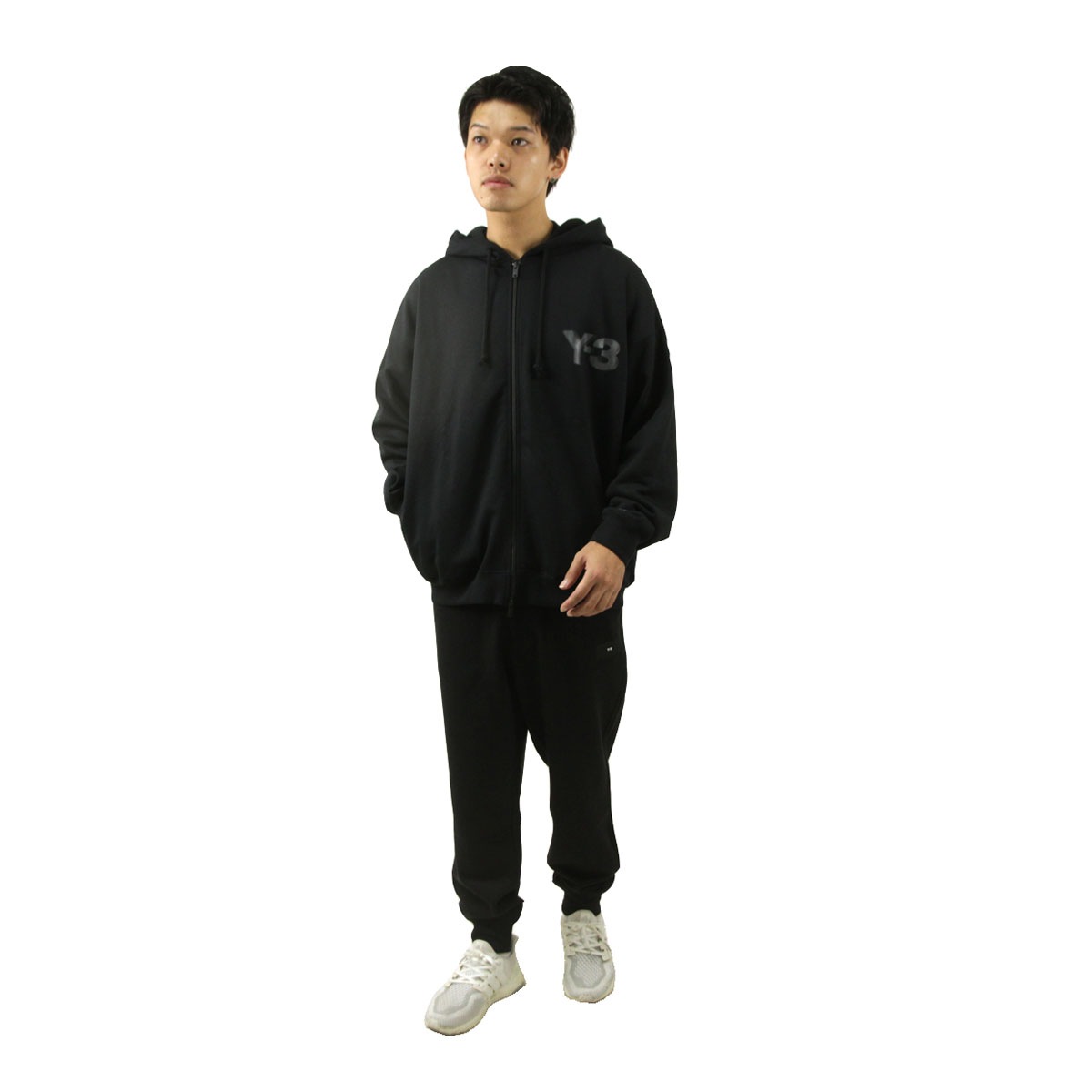 磻꡼  åץåץѡ  Y-3  աǥ å LOGO ZIP HODDIE BLACK JE9278 BLACK