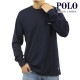 ݥ ե  ĹµT  POLO RALPH LAUREN ޥT åե T FOLDED WAFFLE LONG SLEEVE CREE TEE T-SHIRT PWLC2 CRUISE NAVY / WHITE LOGO
