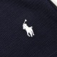 ݥ ե  ĹµT  POLO RALPH LAUREN ޥT åե T FOLDED WAFFLE LONG SLEEVE CREE TEE T-SHIRT PWLC2 CRUISE NAVY / WHITE LOGO