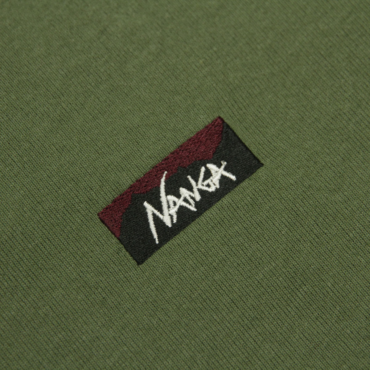 �ʥ� ��� ĹµT����� ��������Ź NANGA ���롼�ͥå� ���� ����T ECO HYBRID BOX LOGO EMBROIDERY LONG SLEEVE TEE BLK NW2411-1G803-A GRN GREEN