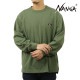 �ʥ� ��� ĹµT����� ��������Ź NANGA ���롼�ͥå� ���� ����T ECO HYBRID BOX LOGO EMBROIDERY LONG SLEEVE TEE BLK NW2411-1G803-A GRN GREEN