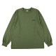 �ʥ� ��� ĹµT����� ��������Ź NANGA ���롼�ͥå� ���� ����T ECO HYBRID BOX LOGO EMBROIDERY LONG SLEEVE TEE BLK NW2411-1G803-A GRN GREEN