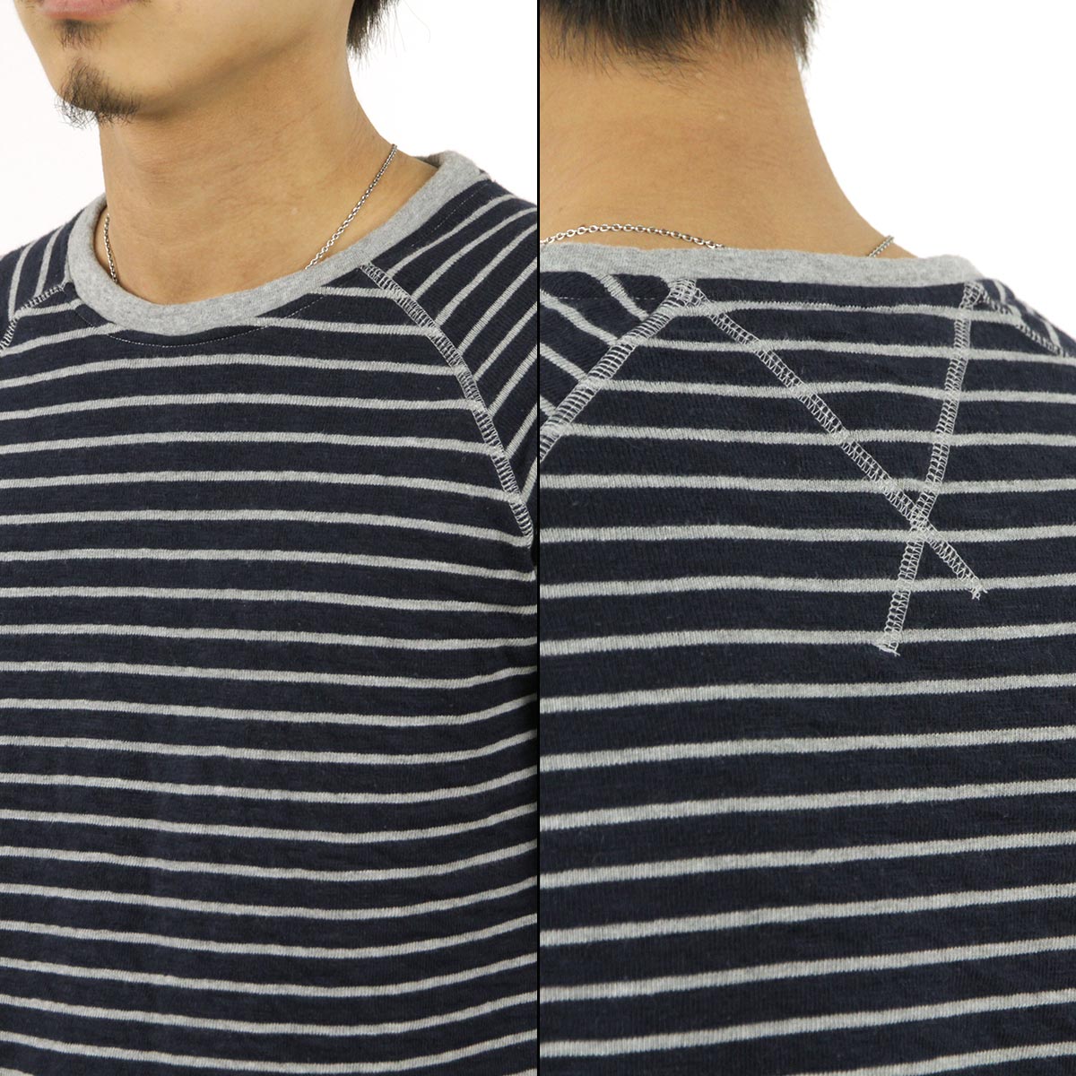 ̡ǥ T  Ź Nudie Jeans ĹµT Otto Raglan Blue/Greymel 131360 D15S25