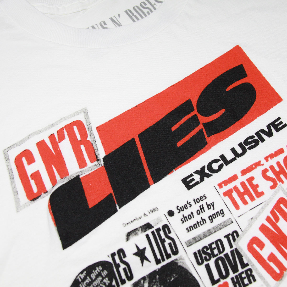 �ߥ塼���å��ƥ� �Х��T����� ��� ������ MUSIC TEE ���å�T����� ȾµT����� ���󥺡�����ɡ��������� GUNS N' ROSES LIES MUSIC TEE AB5B B1C C1D D1E E01F