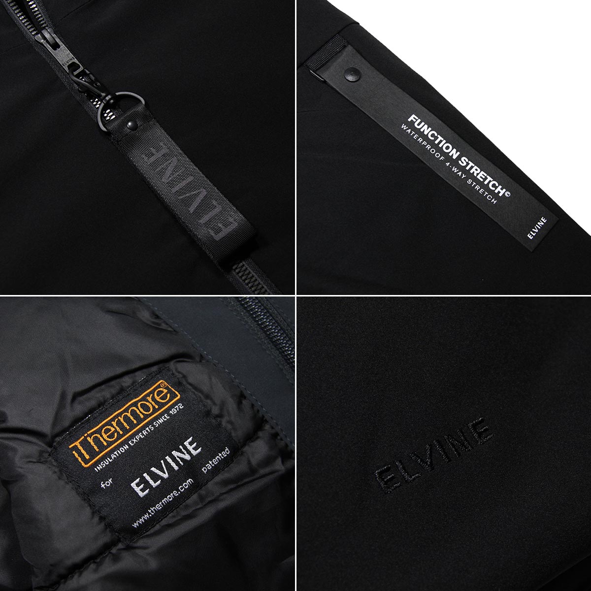 ����Х��� �������� ��� ��������Ź elvine ���㥱�å� �ʥ����󥸥㥱�å� COLE NYLON JACKET FUNCTION STRETCH 193004 110 BLACK A91B B1C C1D D4E E13F