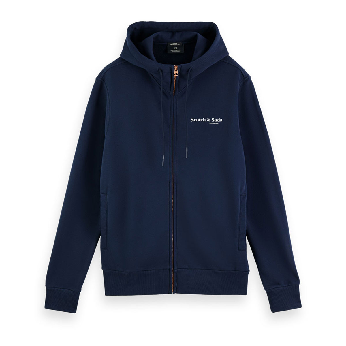 åɥ ѡ  Ź SCOTCHSODA åץåץѡ ˥ååȥ ORGANIC COTTON FELPA ZIP-THRU HOODIE D NIGHT 162347 0002 43811 78 A39B B1C C1D D5E E06F