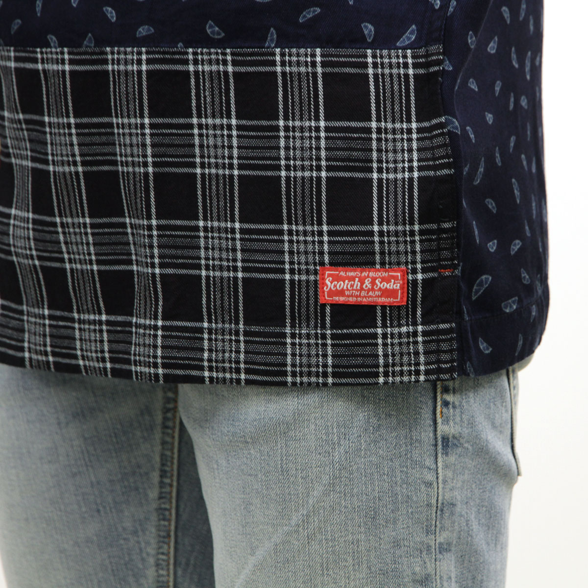�����å�����ɥ����� ��� Ⱦµ����� ��������Ź SCOTCH��SODA ���ߥ���� �����ϥ���� SHORT SLEEVE INDIGO PATCHWORK BEACH SHIRT 173114 0729 72419 79 INDGALV A39B B1C C1D D6E E07F