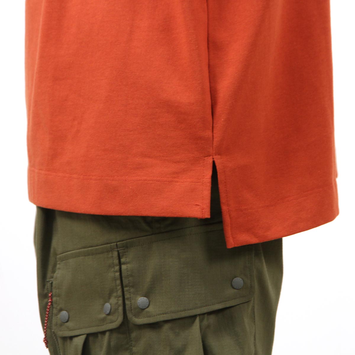 �ʥ� ��� ĹµT����� ��������Ź NANGA ���롼�ͥå� ���ݥ���� ���� ����T ECO HYBRID BOX LOGO EMBROIDERY LONG SLEEVE TEE ORANGE NW2411-1G803-A ORANGE