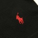 �ݥ� ���ե������ ��� ĹµT����� ������ POLO RALPH LAUREN �����ޥ�T����� ��åե����� ����T FOLDED WAFFLE LONG SLEEVE CREE TEE T-SHIRT PWLC2 POLO BLACK / RL2000 RED LOGO