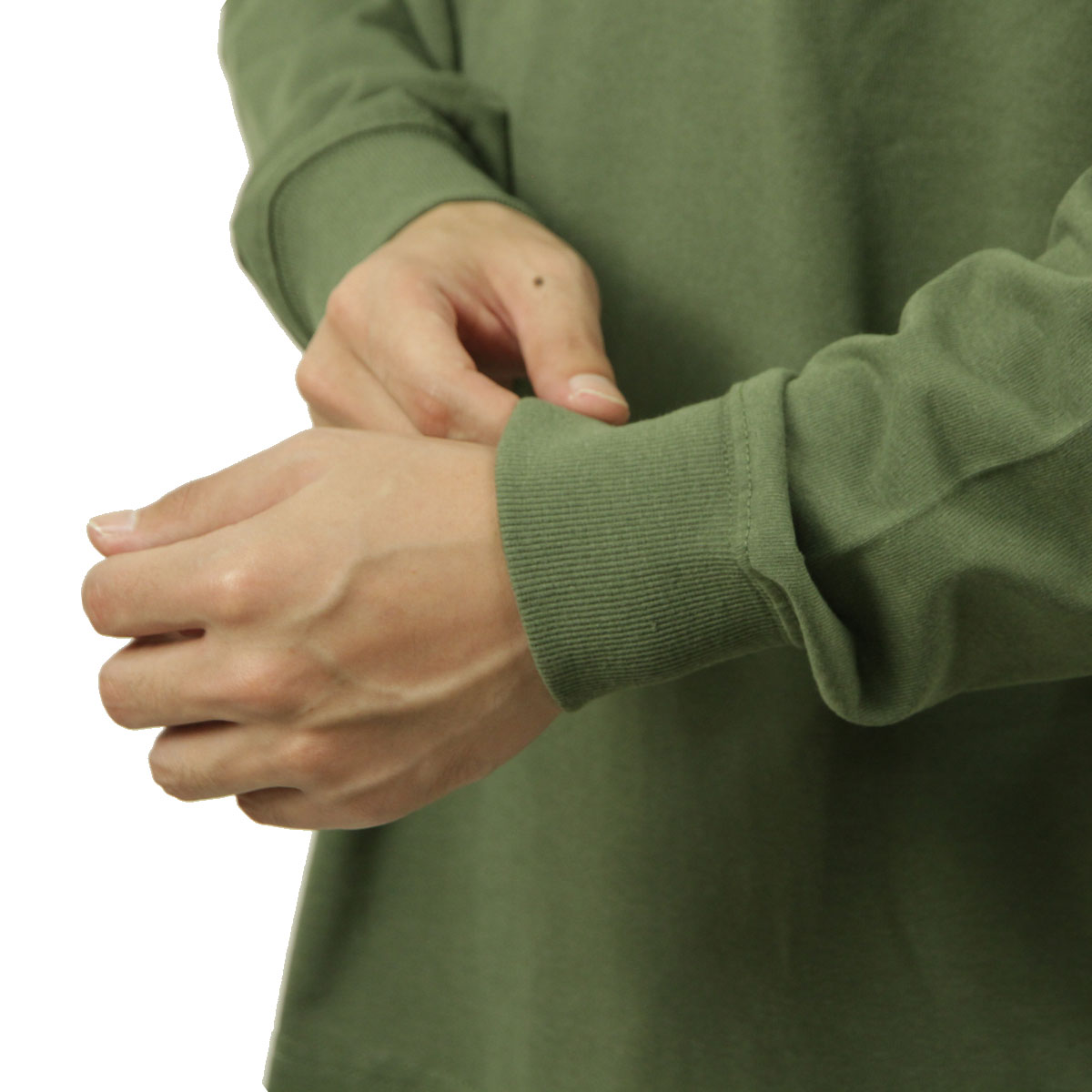 �ʥ� ��� ĹµT����� ��������Ź NANGA ���롼�ͥå� ���� ����T ECO HYBRID BOX LOGO LONG SLEEVE TEE NW2431-1E150 GRN GREEN