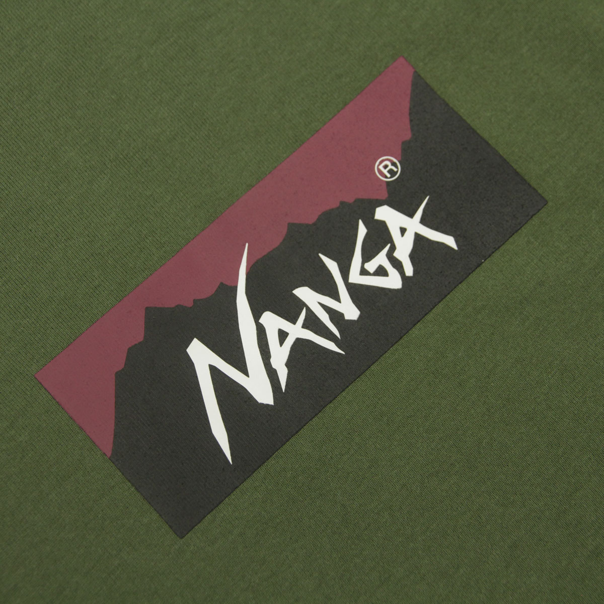 �ʥ� ��� ĹµT����� ��������Ź NANGA ���롼�ͥå� ���� ����T ECO HYBRID BOX LOGO LONG SLEEVE TEE NW2431-1E150 GRN GREEN