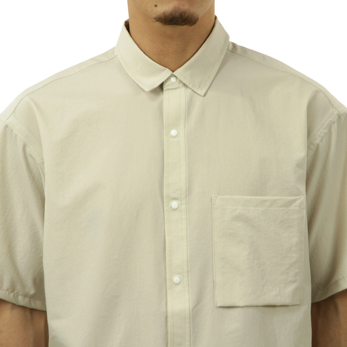 �ʥ� ��� Ⱦµ����� ��������Ź NANGA �ɥåȥ��� �ܥ�������� DotAir COMFY SHORT SLEEVE SHIRT S.BEG BEIGE NW2411-1E900