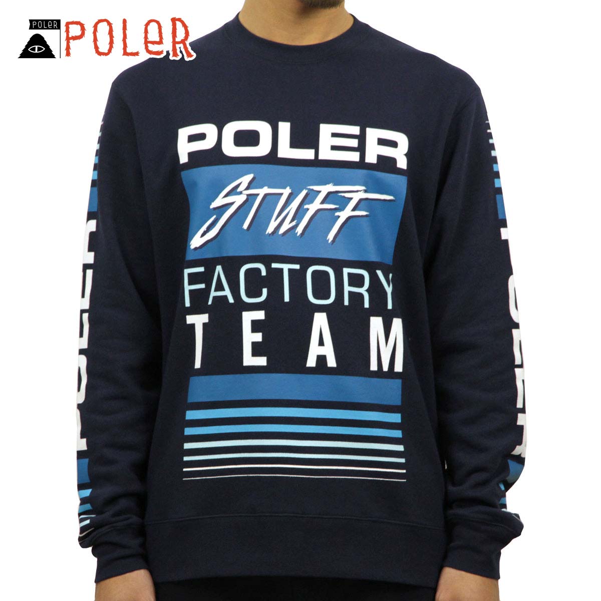 �ݡ��顼 ����T ��� ��������Ź POLER ĹµT����� ���롼�ͥå�T����� FACTORY TEAM CREWNECK FLEECE 21250026-NVY NAVY