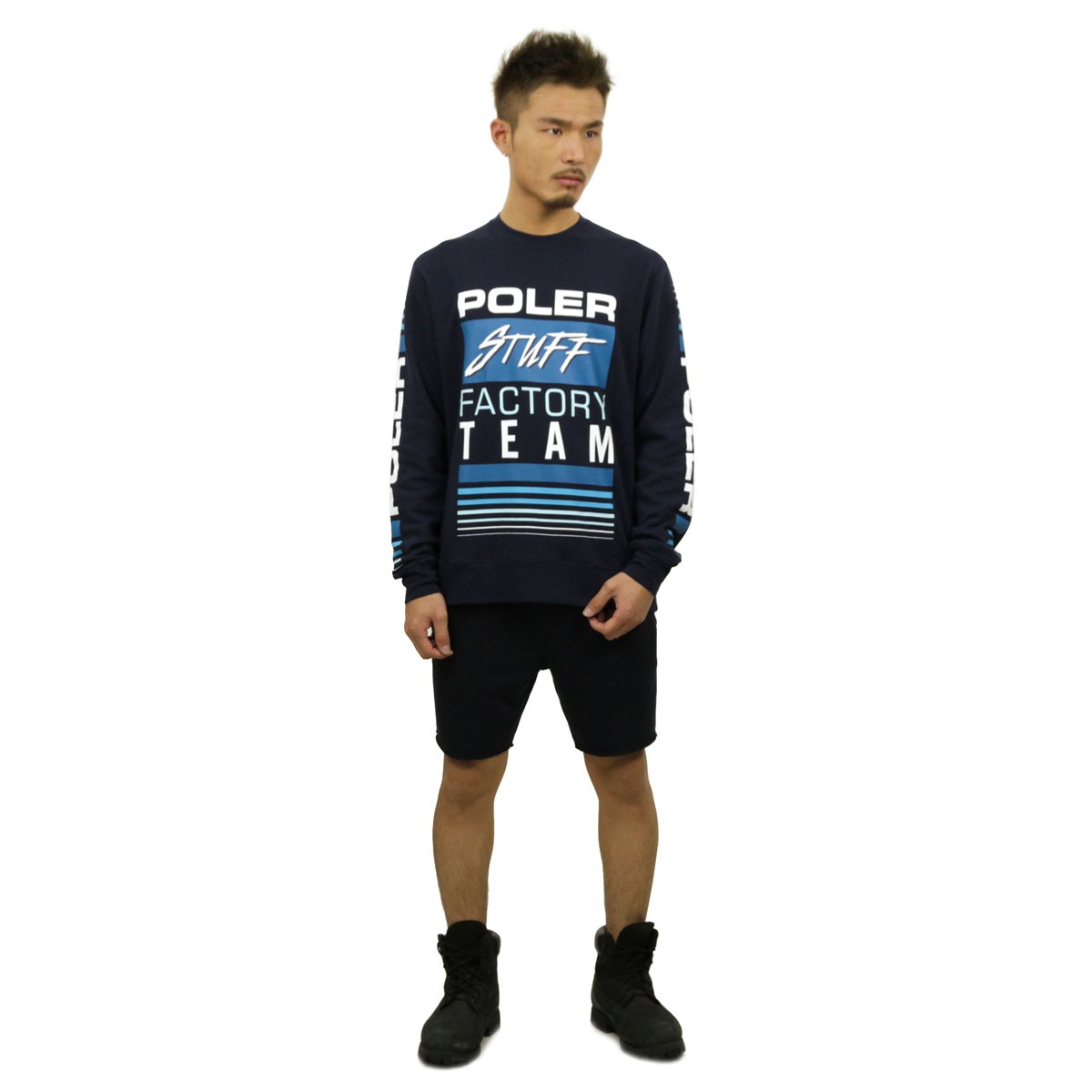 �ݡ��顼 ����T ��� ��������Ź POLER ĹµT����� ���롼�ͥå�T����� FACTORY TEAM CREWNECK FLEECE 21250026-NVY NAVY