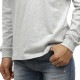 إ T ӡե  Ĺµ Ź HANES 롼ͥå إӡ ̵ HANES BEEFY LONG SLEEVE T-SHIRT H5186 060 HEATHER GRAY AA8B B1C C1D D2E E02F