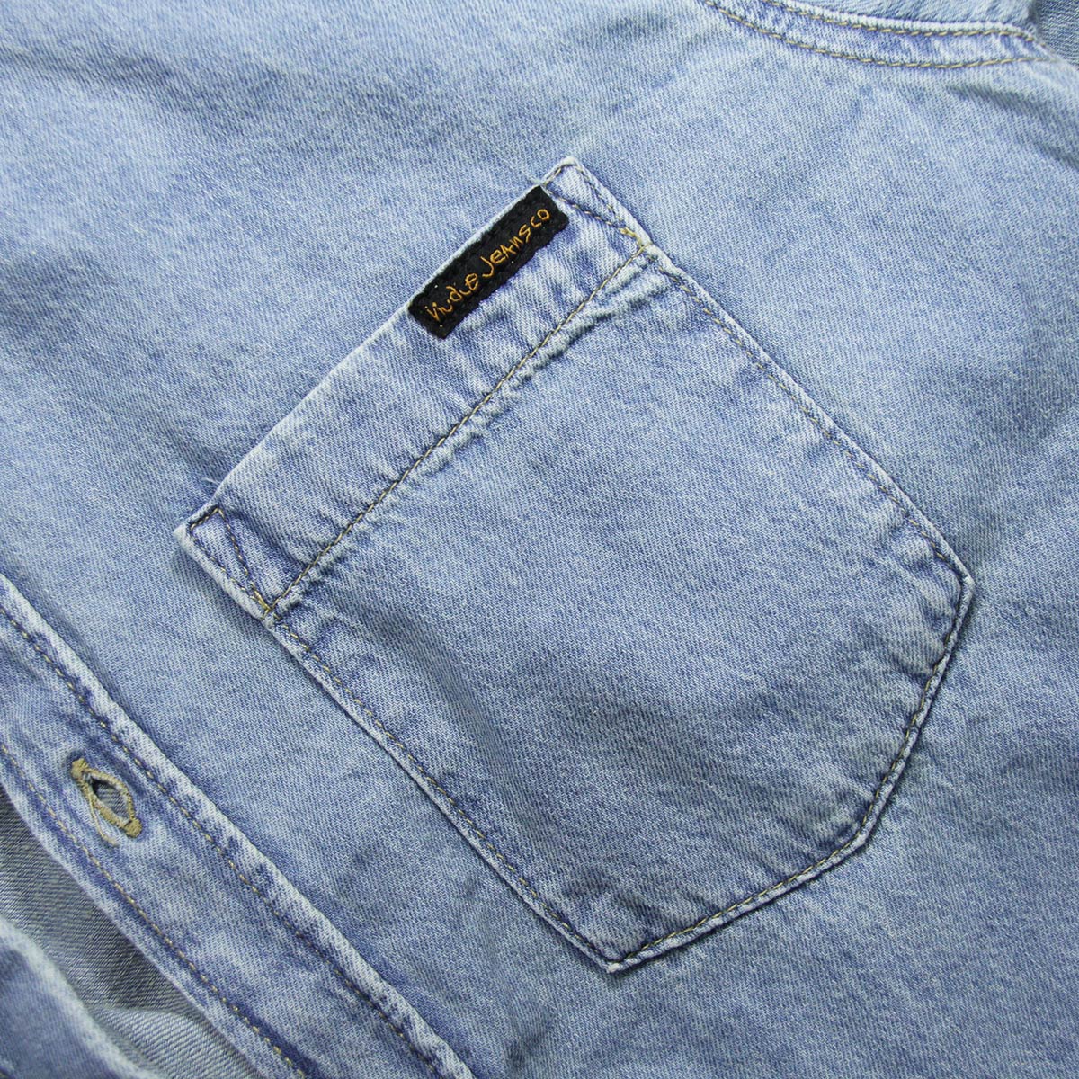 ̡ǥ   Ź Nudie Jeans Ĺµǥ˥ॷ ALBERT LIGHT STRUCTURE DENIM SHIRTS B26 140646 A62B B1C C1D D6E E07F