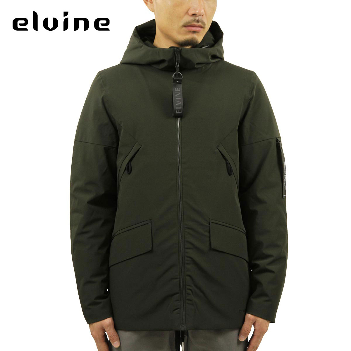 ����Х��� �������� ��� ��������Ź elvine ���㥱�å� �ʥ����󥸥㥱�å� COLE NYLON JACKET FUNCTION STRETCH 193004 355 GREEN KHAKI A91B B1C C1D D4E E05F