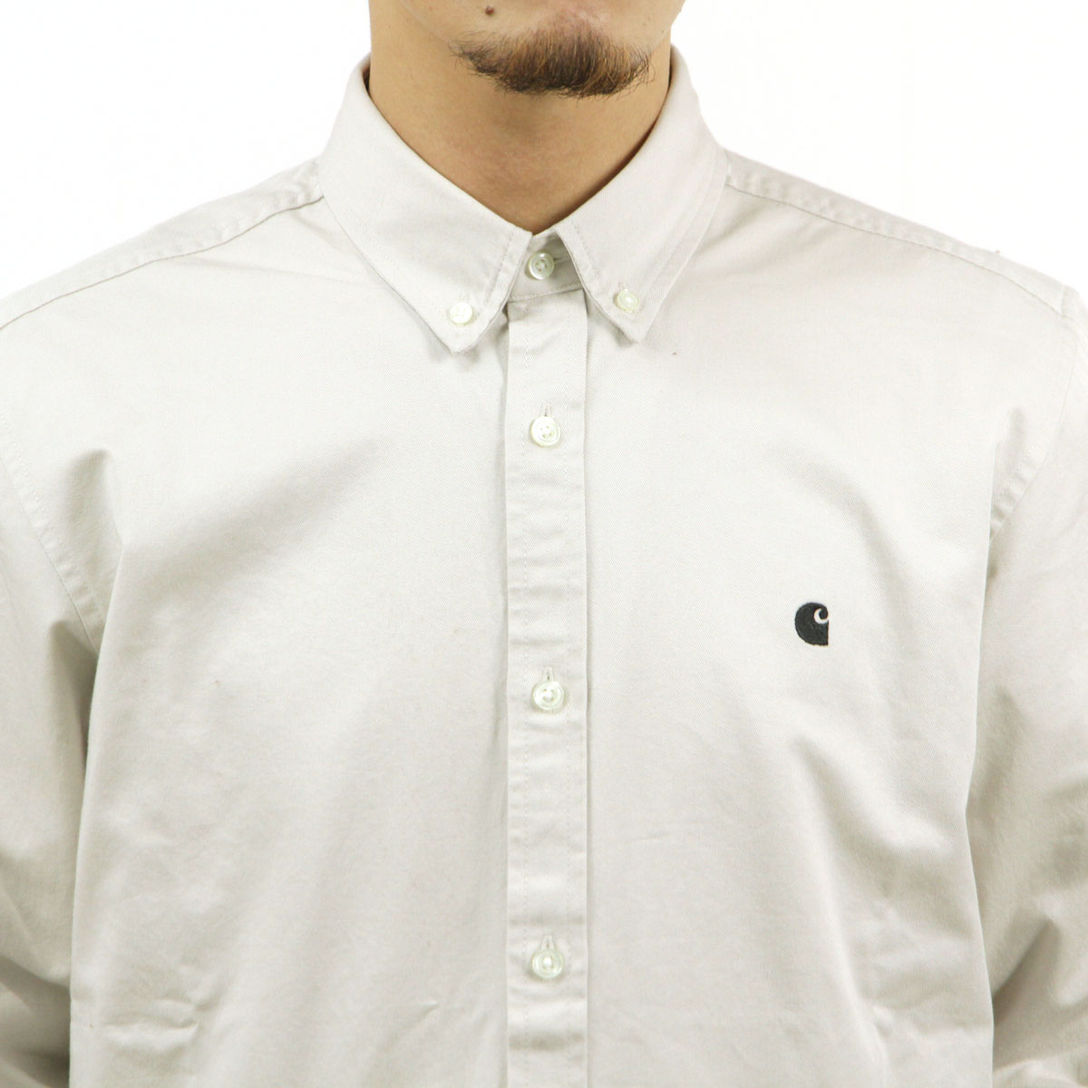 �����ϡ��� ����� ��� ��������Ź CARHARTT WIP Ĺµ����� �ܥ�������󥷥�� LONG SLEEVE MADISON SHIRT MOONBEAM / BLACK I023339 2DUXX AB0B B1C C1D D6E E01F