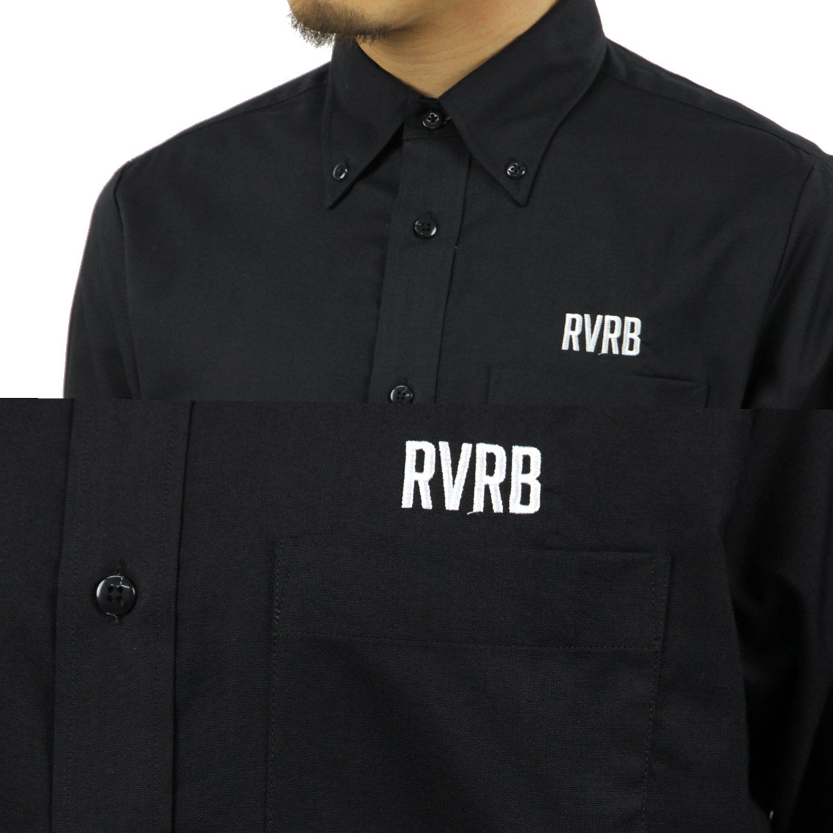 С   Ź REVERSAL Ĺµ  CHANNEL OX BB SHIRTS rvsf16aw006 SURF BLACK 