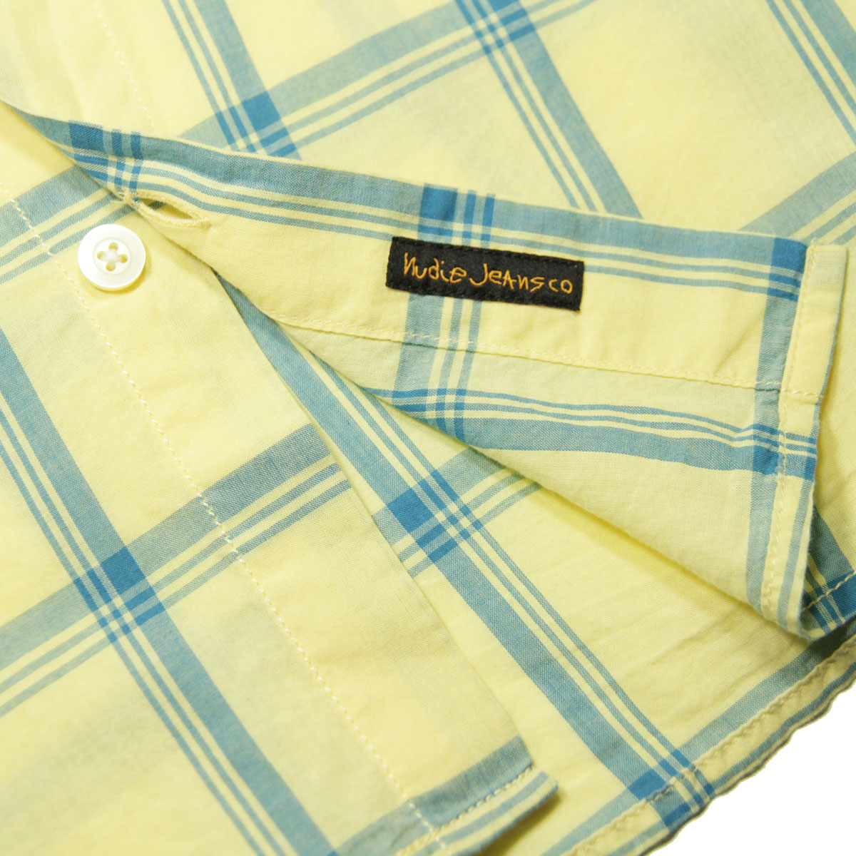 ̡ǥ å  Ź Nudie Jeans Ĺµ ܥ 奢륷 CHUCK CHECK SHIRT 140666 Y20 PALE GREEN A62B B1C C1D D6E E12F