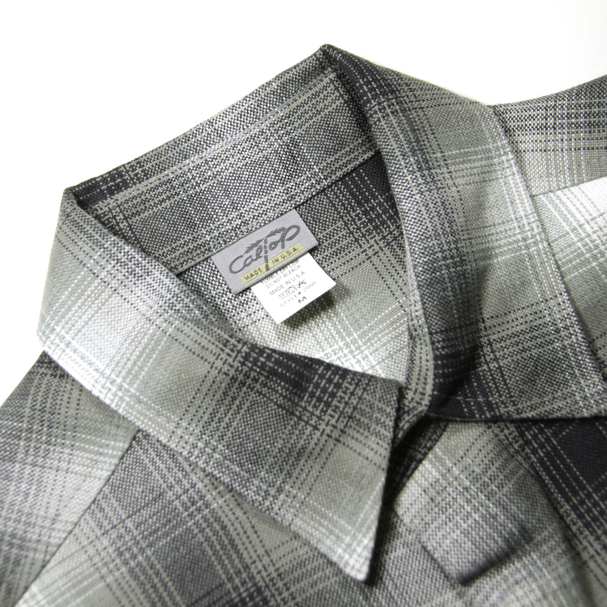 �����ȥå� ��� Ⱦµ����� ������ CALTOP CALTOP ACRYLIC OMBRE CHECK SHORT SLEEVE SHIRTS GREY / WHITE Ⱦµ ����ȥå� �����å������ �ե�ͥ륷��� �ͥ륷��� ����֥� ������ɥ������� ���硼�ȥ��꡼�� 2000SS AC3B B1C C1D D6E E02F