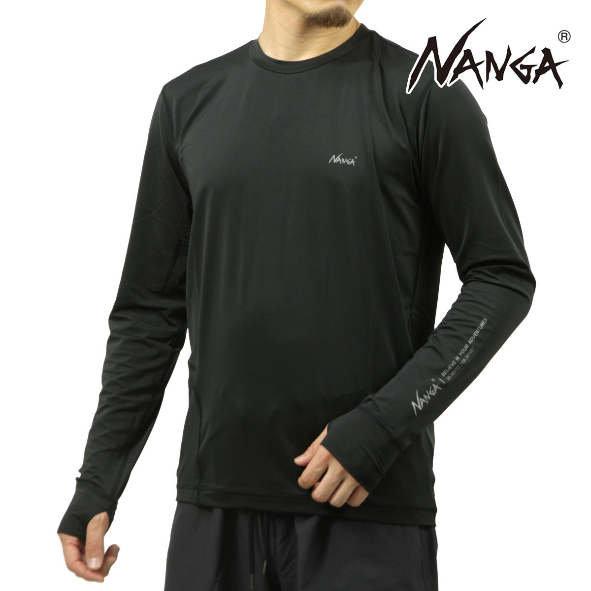 ʥ  å奬 Ź NANGA 롼ͥå Ĺµ T LONG SLEEVE RASH GUARD TEE BLK NW2221-1G506 BLACK