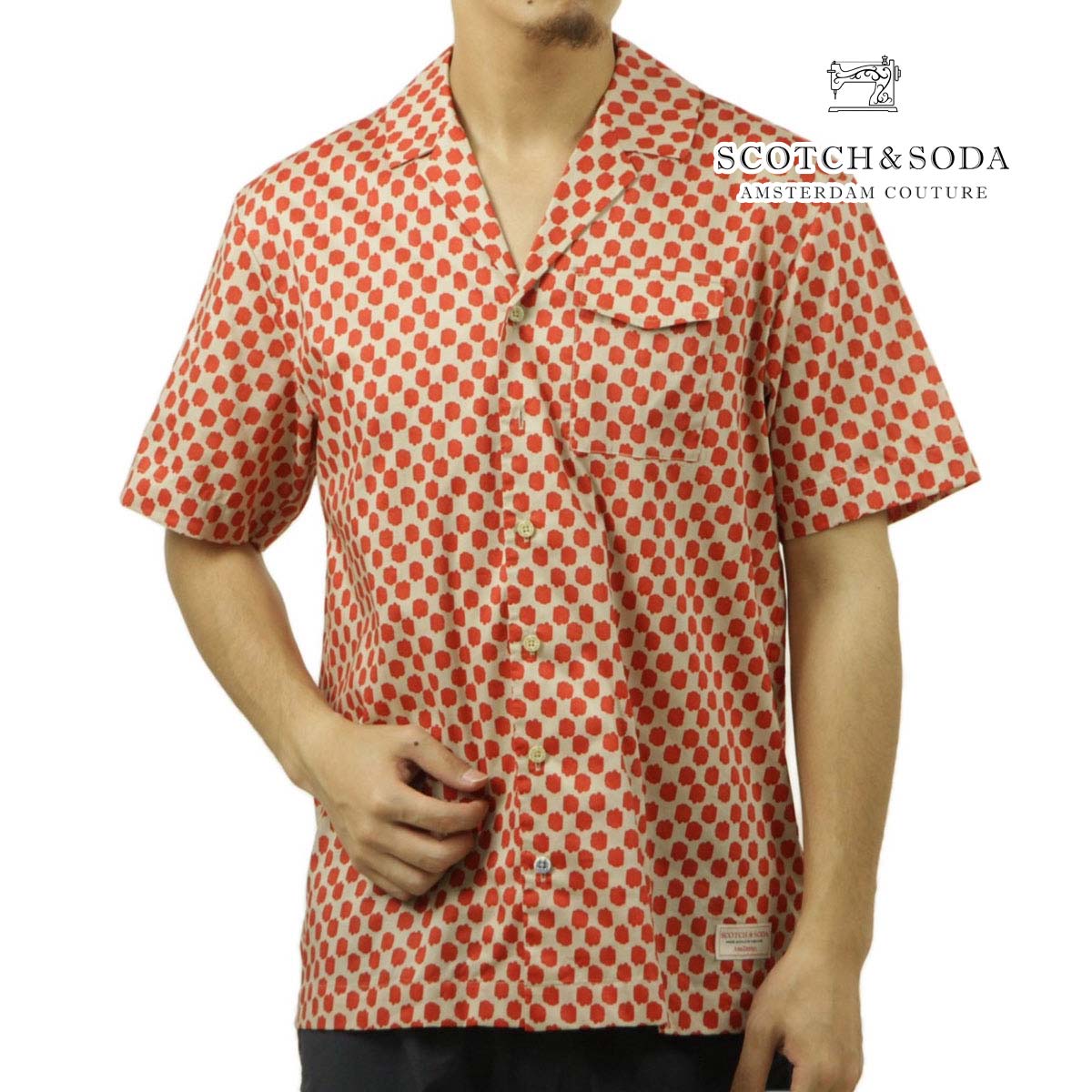 �����å�����ɥ����� ��� Ⱦµ����� ��������Ź SCOTCH��SODA �ܥ�������� �����ϥ���� PRINTED SHORT SLEEVE SHIRT 177060 6989 12410 79 POLKA RED BOAT A39B B1C C1D D6E E04F