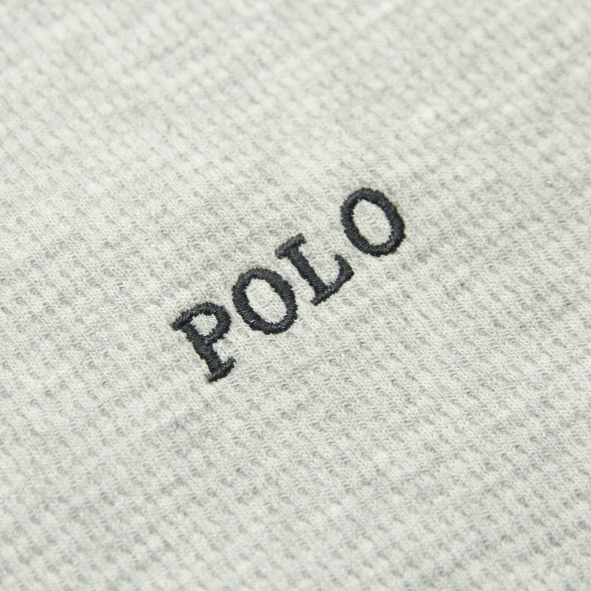 �ݥ� ���ե������ ��� ĹµT����� ������ POLO RALPH LAUREN �����ޥ�T����� ��åե����� ����T FOLDED WAFFLE LONG SLEEVE CREE TEE T-SHIRT PWLC2 CHARCOAL HEATHER / NEVIS LOGO