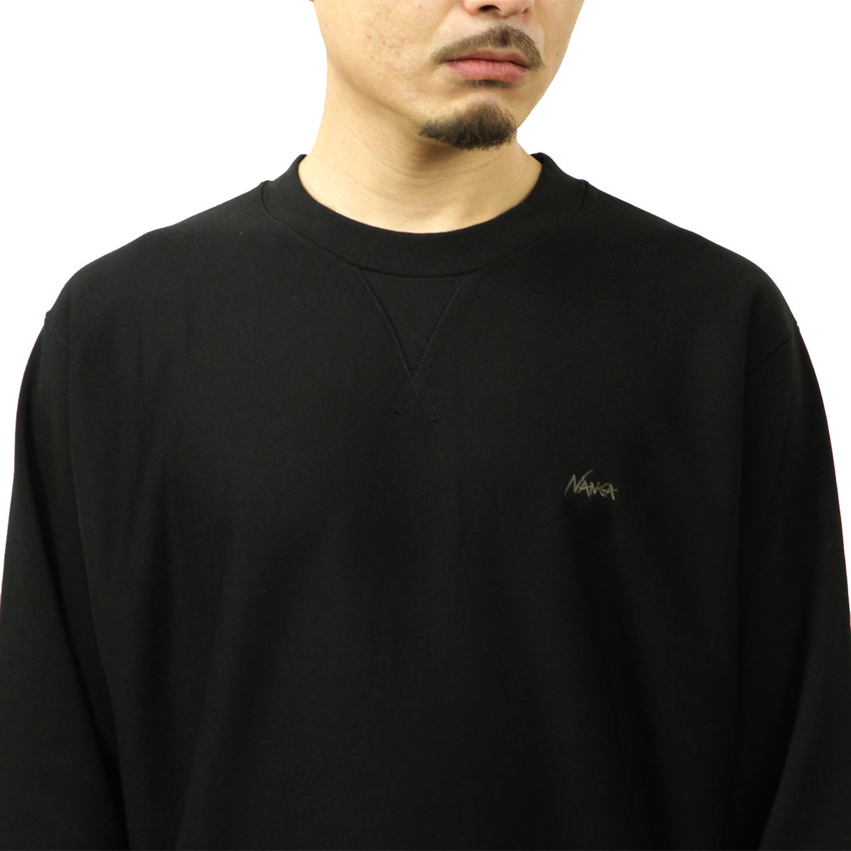 �ʥ� ��� �������å� ��������Ź NANGA ���롼�ͥå� �ȥ졼�ʡ� DRY MIX TERRY CREW SWEAT FLEECE N2530-1K101A BLK BLACK
