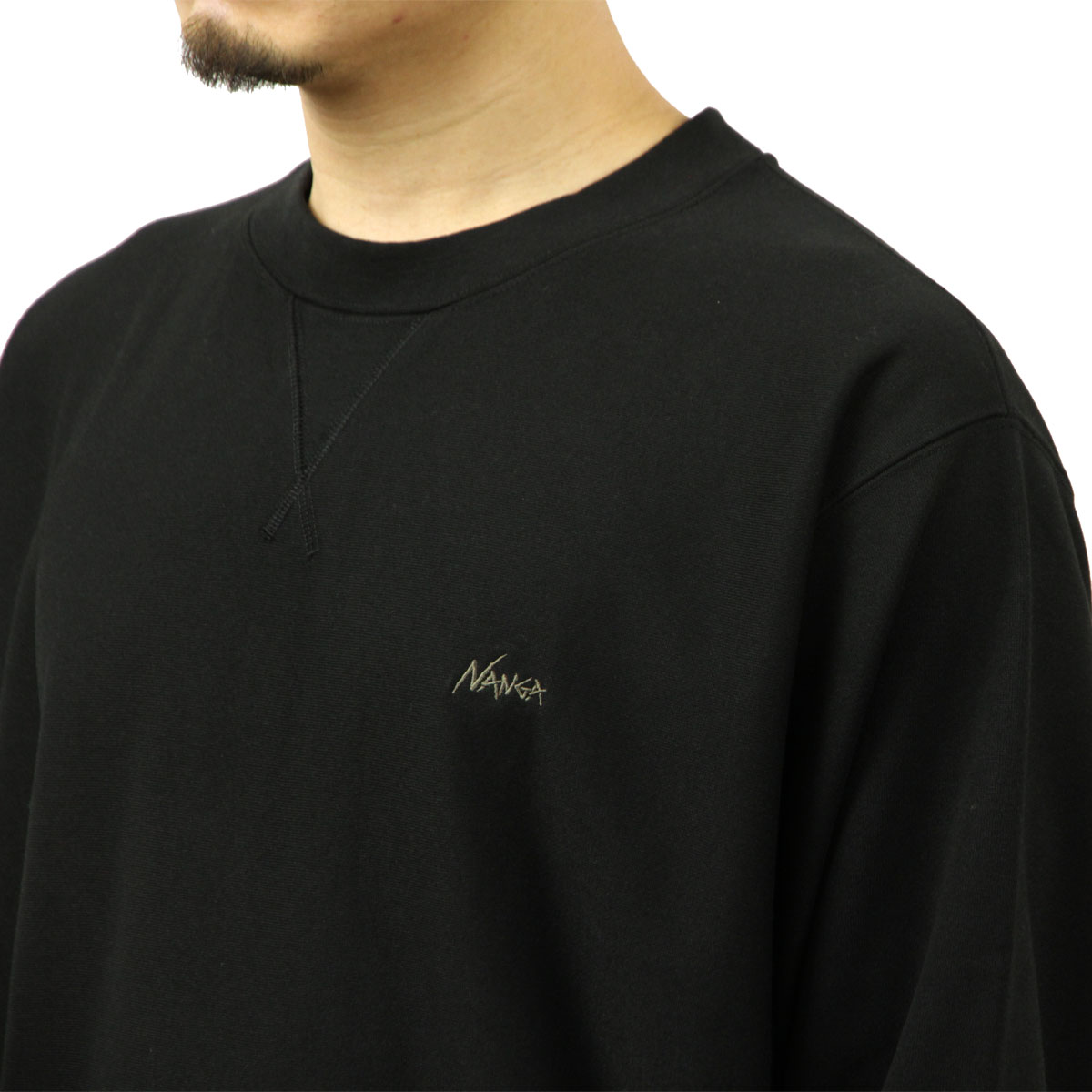 �ʥ� ��� �������å� ��������Ź NANGA ���롼�ͥå� �ȥ졼�ʡ� DRY MIX TERRY CREW SWEAT FLEECE N2530-1K101A BLK BLACK