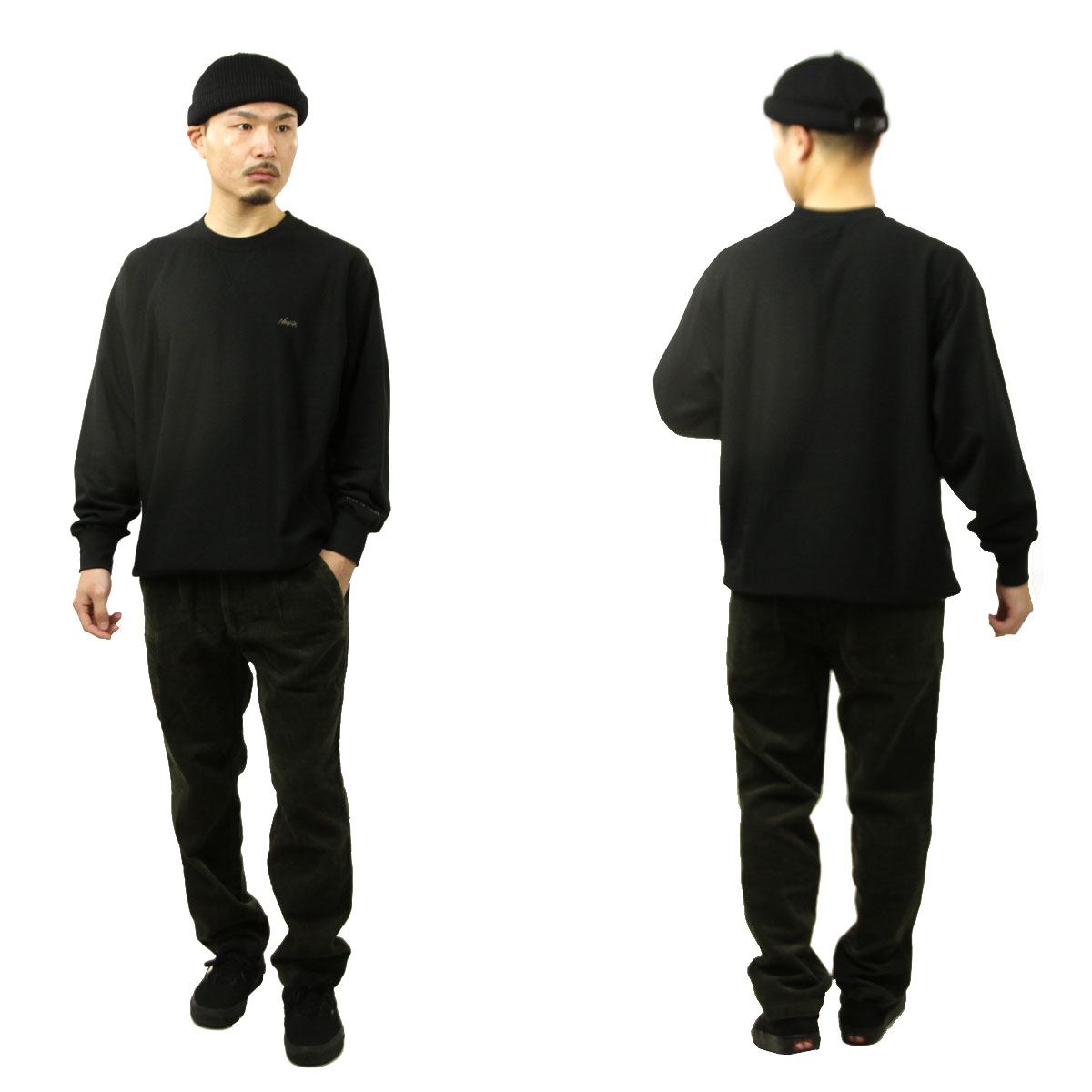 �ʥ� ��� �������å� ��������Ź NANGA ���롼�ͥå� �ȥ졼�ʡ� DRY MIX TERRY CREW SWEAT FLEECE N2530-1K101A BLK BLACK