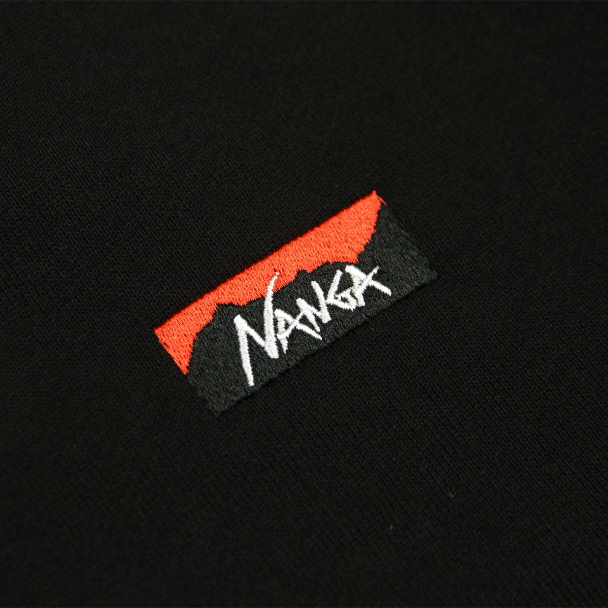 �ʥ� ��� �������å� ��������Ź NANGA ���롼�ͥå� �ȥ졼�ʡ� ���� ECO HYBRID MINI BOX LOGO EMBROIDERY SWEATSHIRT P.BLK PURE BLACK NW2441-1F013