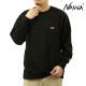 �ʥ� ��� �������å� ��������Ź NANGA ���롼�ͥå� �ȥ졼�ʡ� ���� ECO HYBRID MINI BOX LOGO EMBROIDERY SWEATSHIRT P.BLK PURE BLACK NW2441-1F013