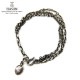 �ϥ�� HARIM �ͥå��쥹�������� �֥쥹��å� HARIM TRIPLE CHAIN NECKLACE/BRACELET HRC014 SILVER 925 OXIDIZED BLACK A82B B3C C3D D8E E32F