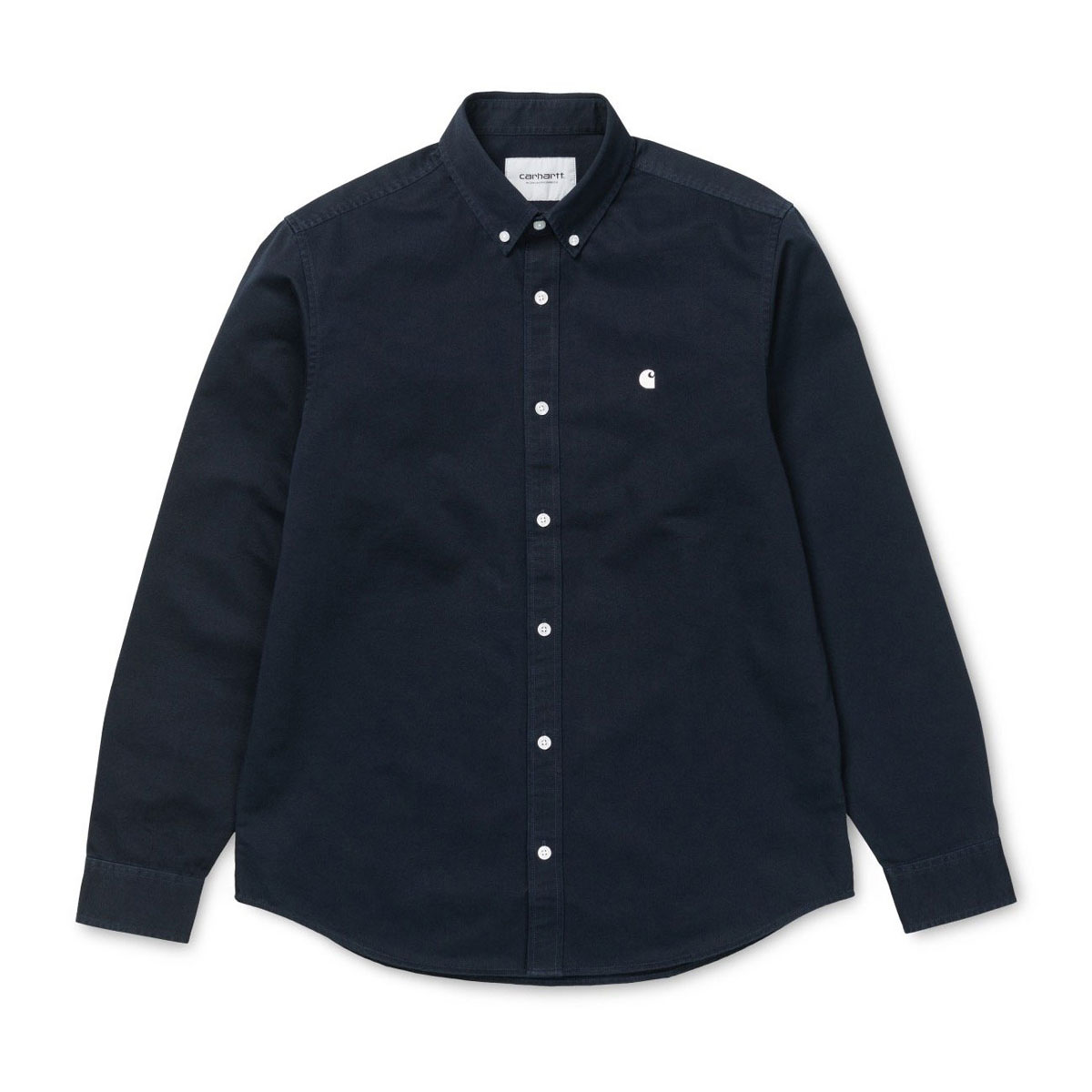 �����ϡ��� ����� ��� ��������Ź CARHARTT WIP Ĺµ����� �ܥ�������󥷥�� LONG SLEEVE MADISON SHIRT DARK NAVY / WHITE I023339 00BXX AB0B B1C C1D D6E E06F