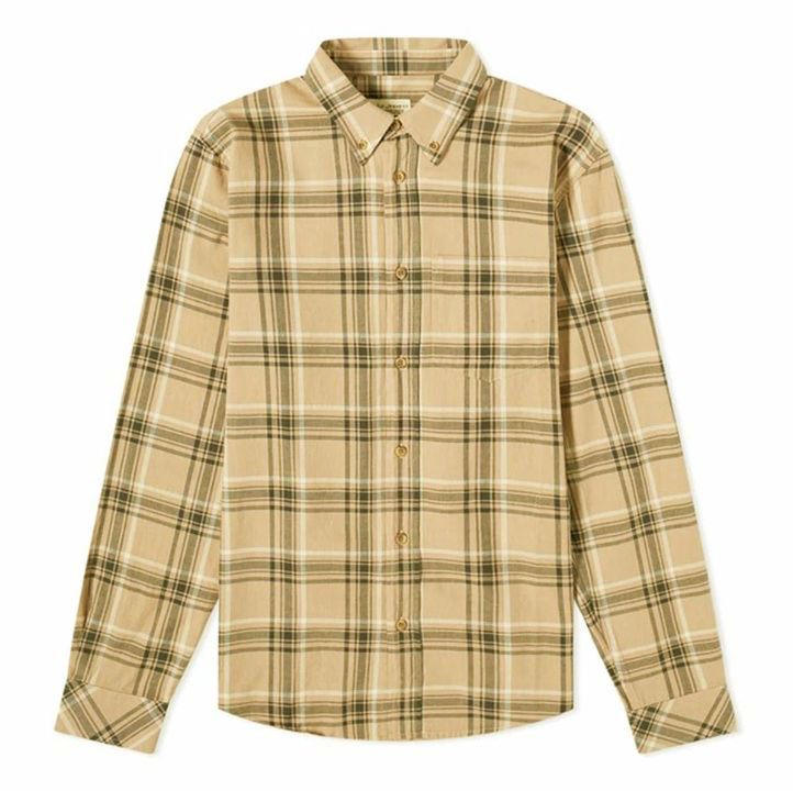 ̡ǥ å  Ź Nudie Jeans Ĺµ ܥ 奢륷 CHUCK CHECK SHIRT 140701 B16 BEIGE A62B B1C C1D D6E E18F