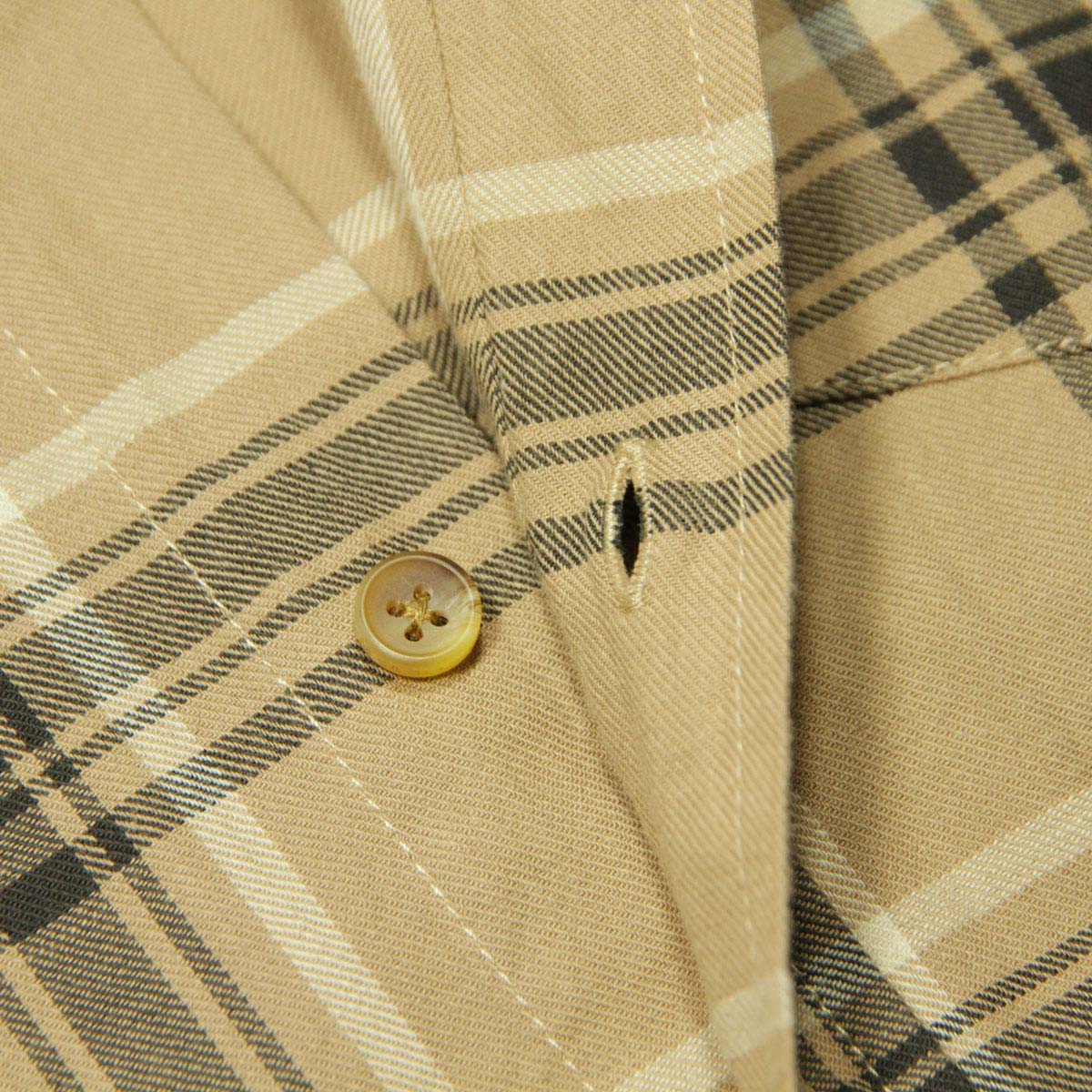 ̡ǥ å  Ź Nudie Jeans Ĺµ ܥ 奢륷 CHUCK CHECK SHIRT 140701 B16 BEIGE A62B B1C C1D D6E E18F