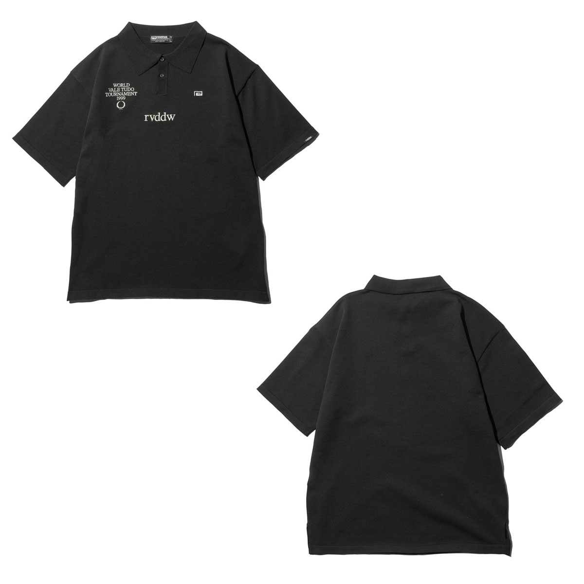��С����� ��� �ݥ������ ��������Ź REVERSAL Ⱦµ �˥å� PREMIUM KNIT POLO SHIRTS RV24SS054-BK BLACK A06B B1C C1D D3E E13F